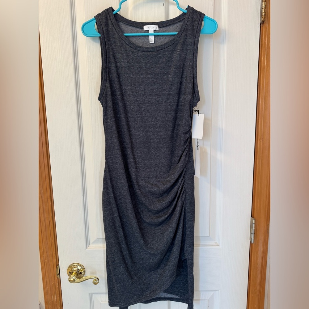 NWT Leith ruched body-con Sleeveless dress size m